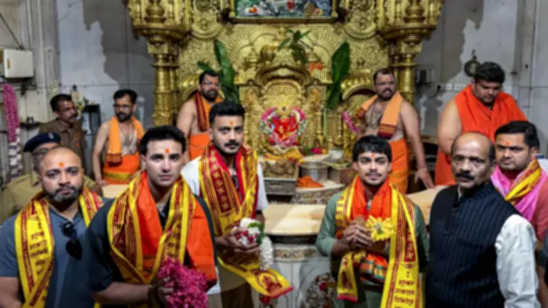 Team India Seeks Blessings at Siddhivinayak Temple Ahead of T20 World Cup Semifinal