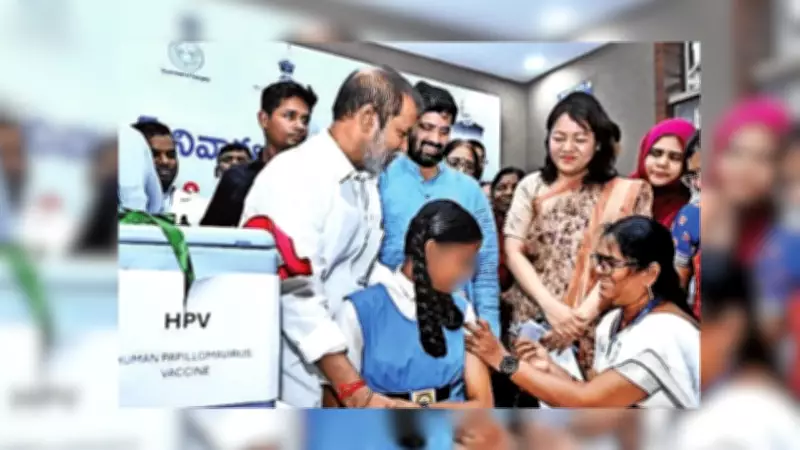 Telangana Launches Free HPV Vaccine Drive, 14-Year-Old Kavyasri First Beneficiary