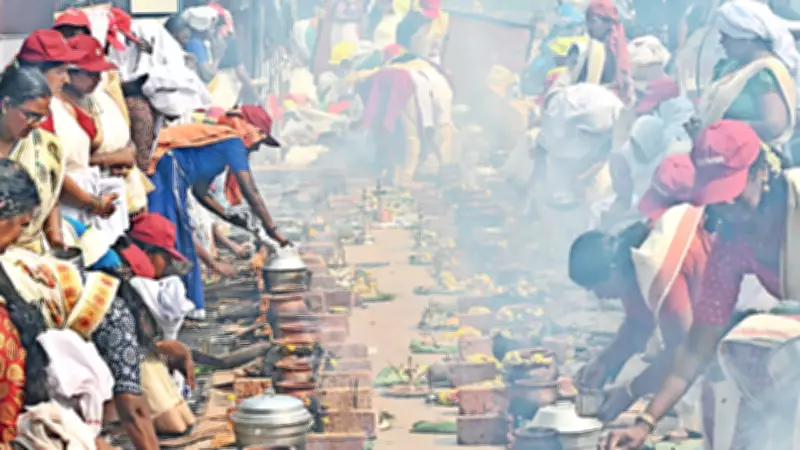 Thiruvananthapuram Transformed as Thousands Gather for Attukal Pongala Festival