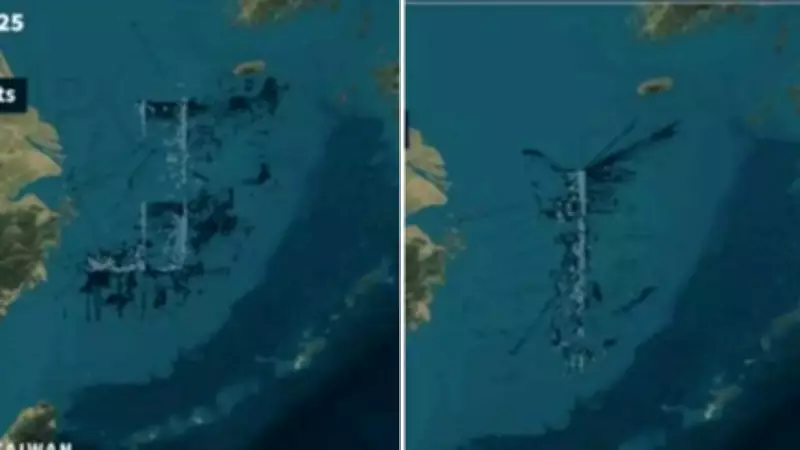 Thousands of Chinese Fishing Boats Form Military-Like Formations Near Taiwan