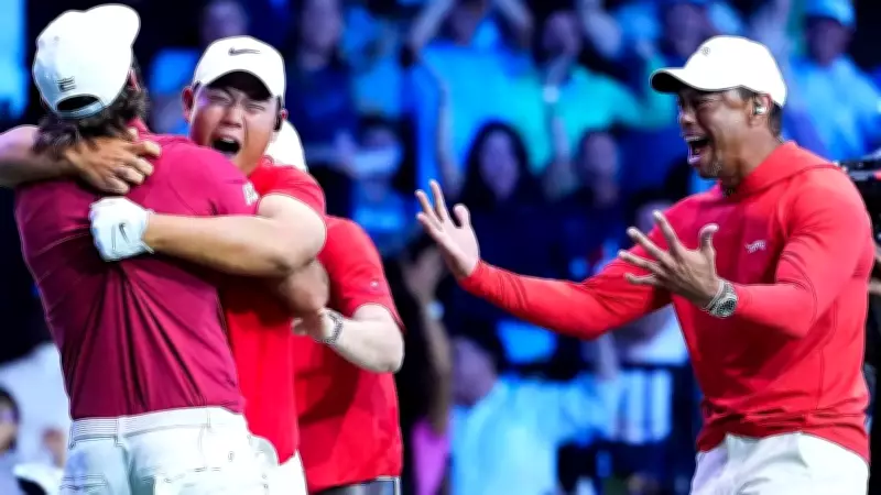 Tiger Woods' Epic Celebration After Tom Kim's Hole-in-One Leads Jupiter Links to Playoffs