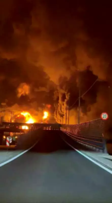 Toxic Black Rain Falls on Tehran After Israeli Strikes on Oil Depots