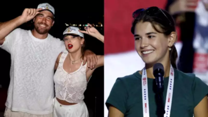 Travis Kelce and Kai Trump's Swift-Focused Chat at TGL Golf Event Sparks Online Buzz