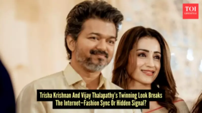 Trisha Krishnan and Vijay Thalapathy Spark Dating Rumors with Coordinated Ethnic Fashion