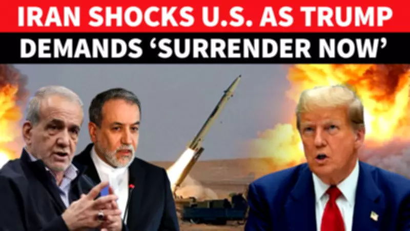 Trump Demands 'Unconditional Surrender' from Iran, Rejects Any Deal Amid War