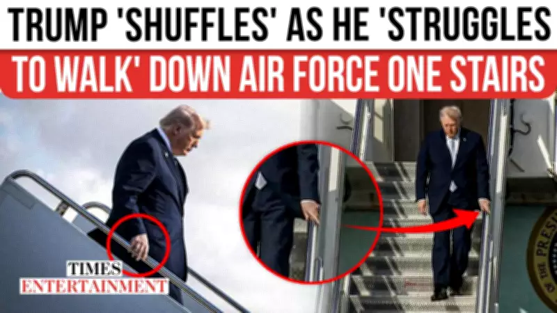 Trump's Cautious Air Force One Descent Sparks Viral Debate on Presidential Health