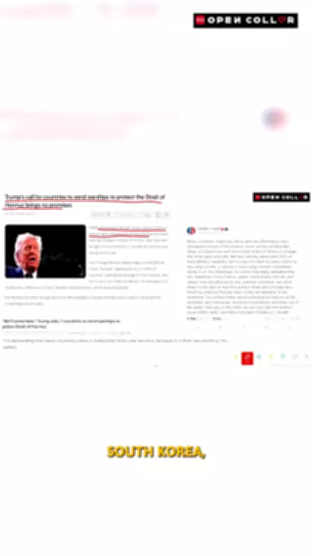 Trump's Hormuz Warship Demand Meets Global Silence as Allies Refuse Backup