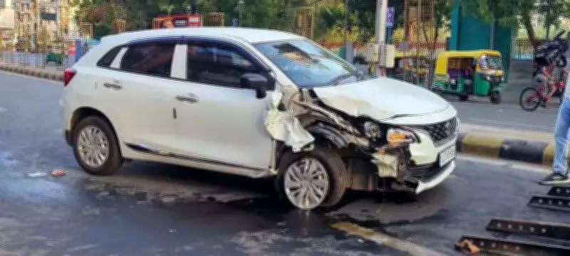 Two Injured in Ahmedabad Car Crash; Driver Allegedly Drunk