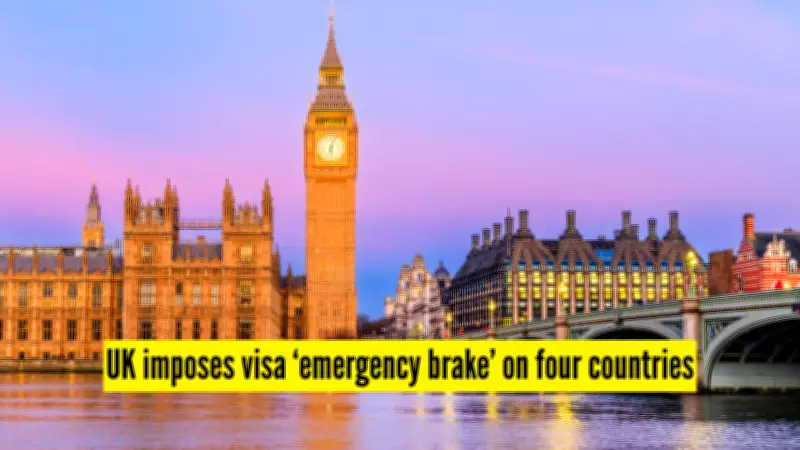 UK Implements Emergency Visa Brake on Four Nations to Curb Asylum System Abuse