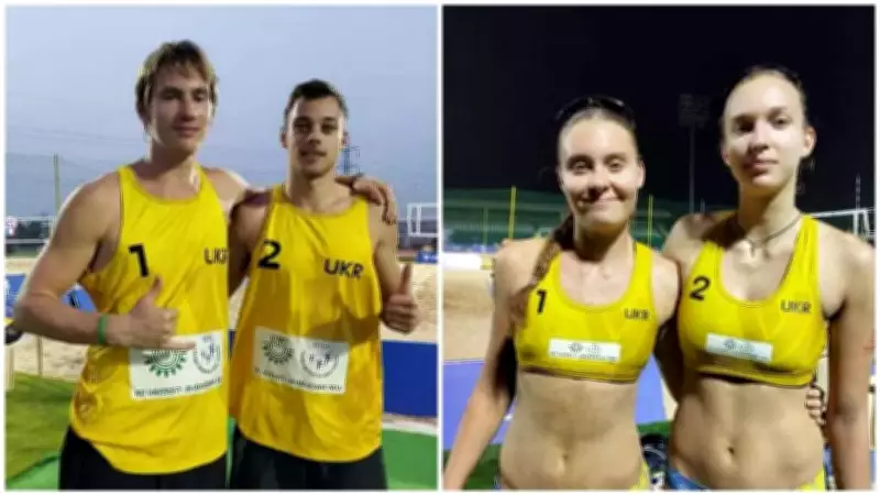 Ukraine Beach Volleyball Players Show Grit Amid War Challenges at FIVB Tour
