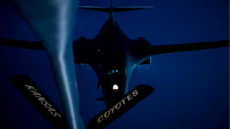 US B-1B Lancer 'BONE' Bomber Deployed in Middle East Operation Epic Fury