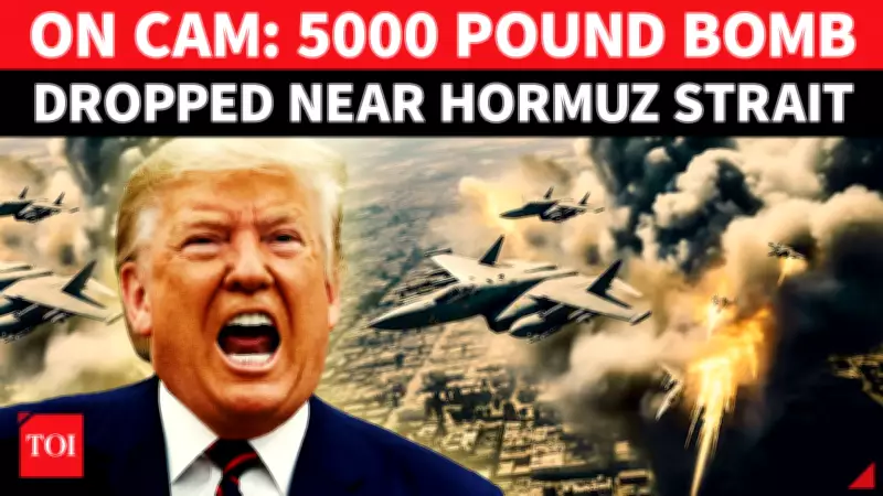 U.S. Deploys Massive 5,000-Pound Bombs in Major Strike on Iranian Missile Sites Near Strait of Hormuz