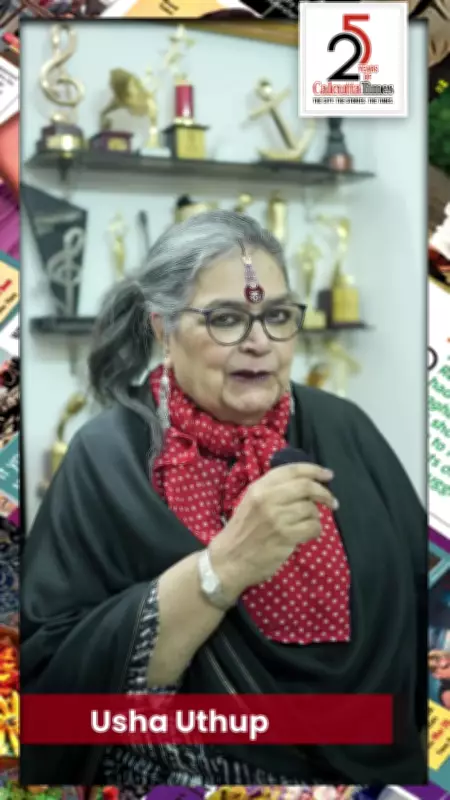 Usha Uthup Celebrates Calcutta Times' 25th Anniversary Milestone