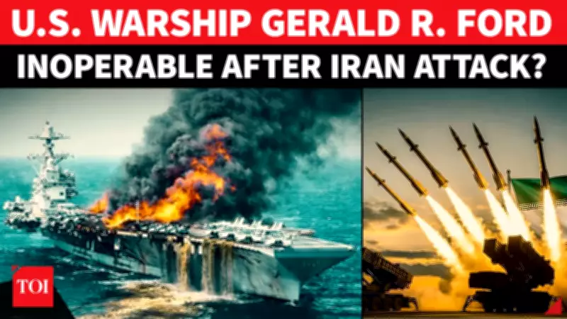 USS Gerald R. Ford Grounded in Crete After Fire, Combat Readiness in Question