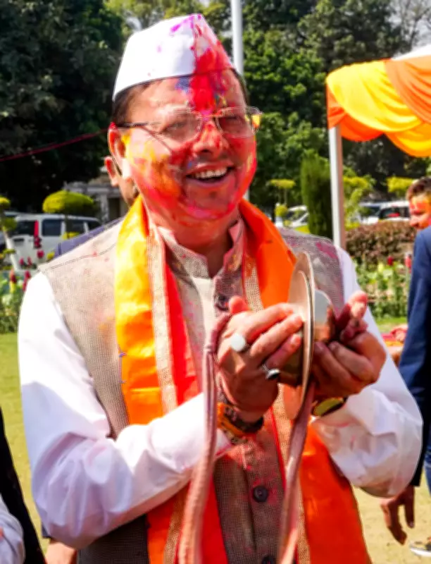 Uttarakhand CM Dhami Celebrates Holi with Public, Emphasizes Unity and Cultural Heritage
