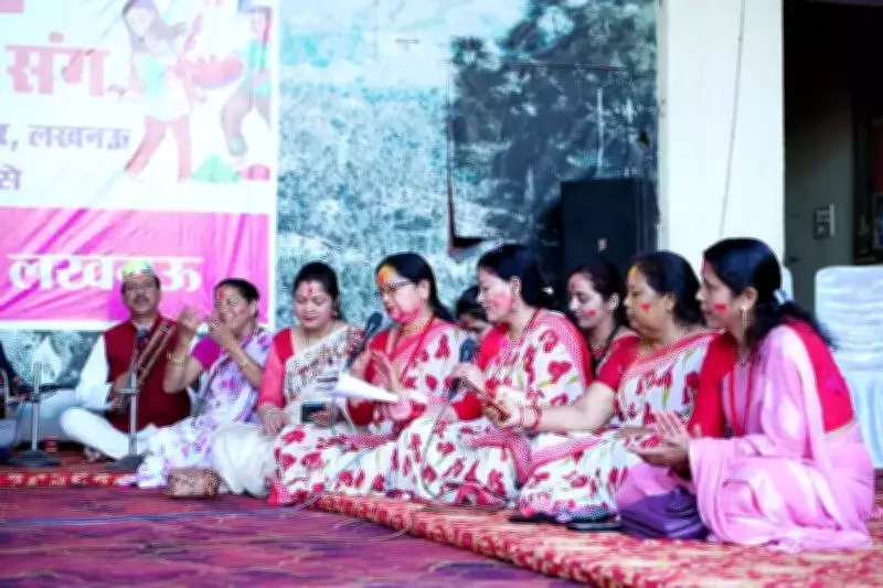 Uttarakhand's Traditional Holi Celebrations Illuminate Lucknow with Folk Songs and Colors