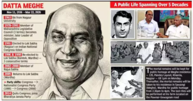 Veteran Politician Datta Meghe, Founder of Education Empire, Passes Away at 89