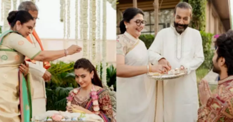 Vijay Deverakonda & Rashmika Mandanna Share Dreamy Pre-Wedding Mehendi Photos