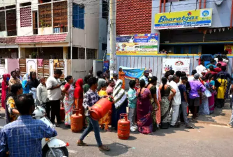 Vijayawada Faces LPG Cylinder Shortage Panic: Long Queues, System Failures