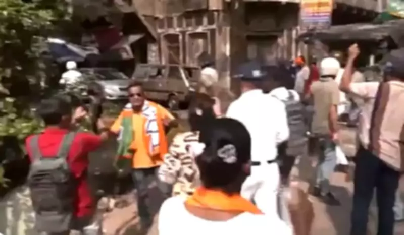 Violent Clashes Between TMC and BJP Workers in Kolkata Ahead of PM Rally