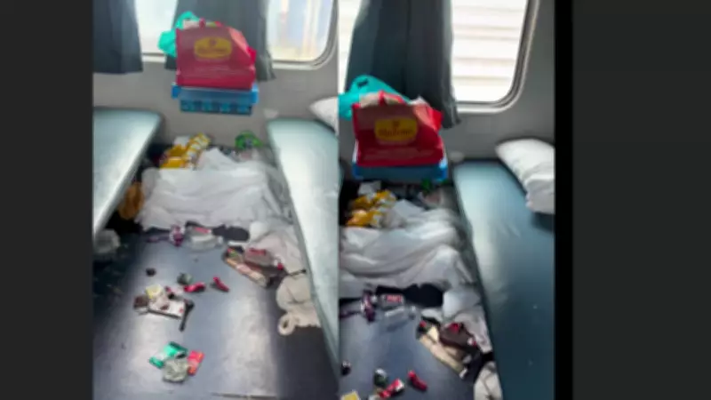 Viral Train Garbage Video Sparks Debate on Civic Sense, Parenting in India