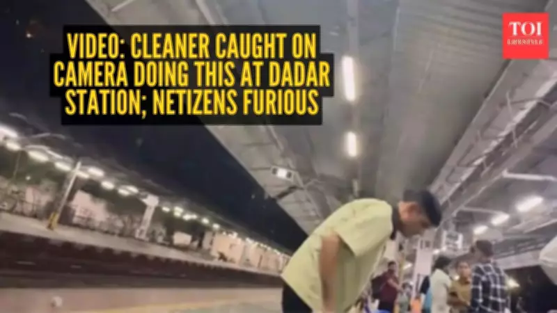Viral Video of Dadar Station Cleaner Sparks Mumbai Commuter Debate on Waste Management