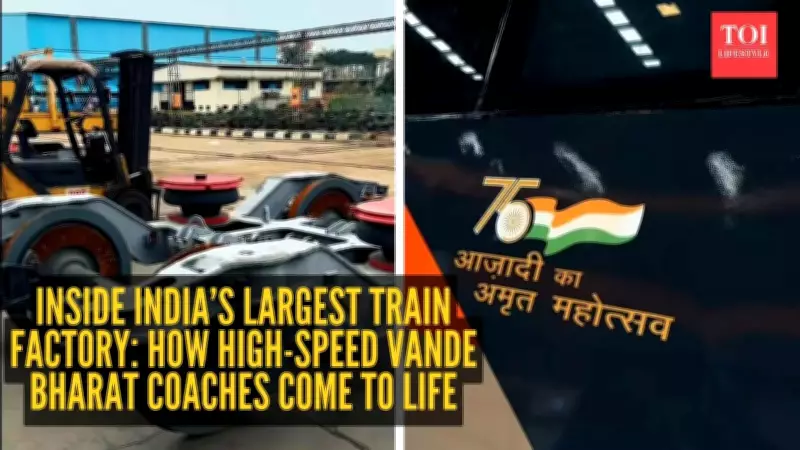 Viral Video Reveals Inside Look at Vande Bharat Express Train Manufacturing