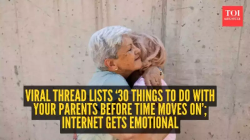 Viral X Thread Urges Users to Cherish Parents with 30 Simple, Heartfelt Actions