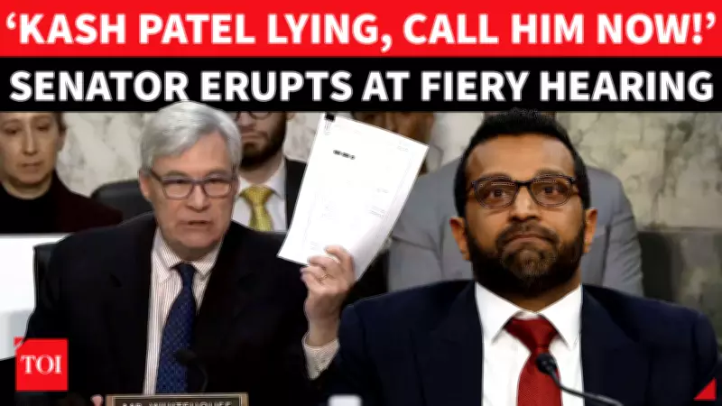 Whitehouse Blasts FBI Chief Kash Patel Over 'Arctic Frost' Claims in Senate Hearing
