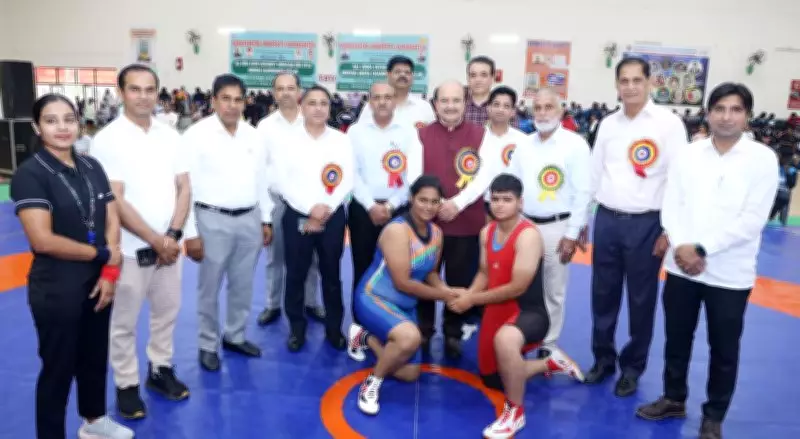Women Wrestlers Vie for National Glory at Kurukshetra University Championship