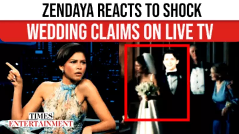 Zendaya Shuts Down Tom Holland Secret Wedding Rumors on Jimmy Kimmel Live