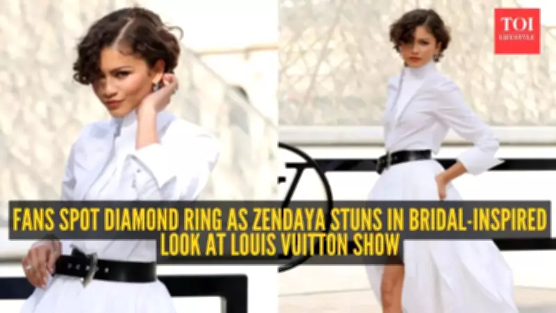 Zendaya Sparks Wedding Rumors with Bridal-Inspired Look at Paris Fashion Week