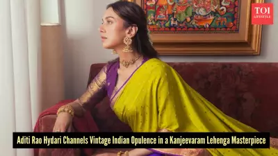 Aditi Rao Hydari's Kanjeevaram Lehenga Celebrates Indian Handloom Heritage