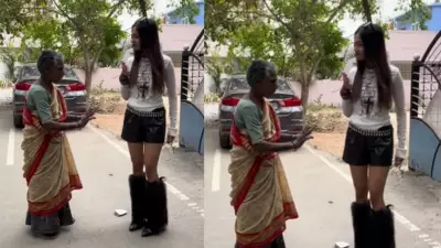 Bengaluru Elderly Woman Confronts Influencer Over Short Clothes, Viral Video Sparks Debate