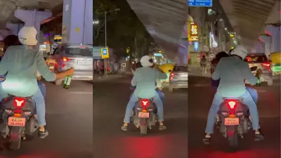 Bengaluru Traffic Horror: Drunk Triple Riders Flout Laws on BTM Road