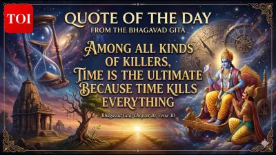 Bhagavad Gita's Timeless Wisdom: Krishna's Verse on Time as Ultimate Destroyer