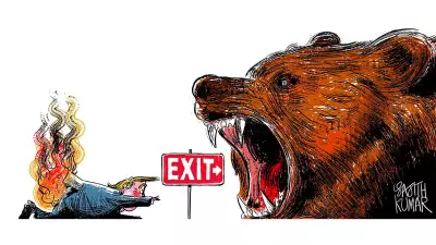 DH Toon: Lions' Fury - A Satirical Take on Political Roars