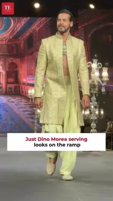 Dino Morea Commands the Ramp with Style at Fashion Event