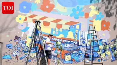 French Artist Creates Mural at LSR's Wall Art Festival Celebrating Women's Voices