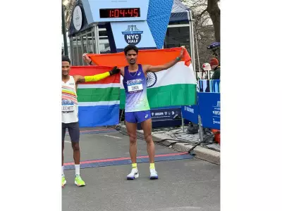 Gulveer Singh Shatters National Half-Marathon Record at NYC Event 2026