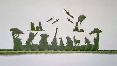 Jalandhar Artist Varun Tandon Uses Leaf and Flour Art to Spotlight Social Issues