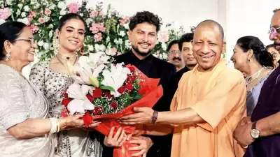 Kuldeep Yadav's Grand Lucknow Reception Hosts Cricketers, Politicians