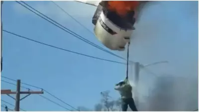 Louisiana Worker Plummets After Bucket Truck Catches Fire in Dramatic Rescue Attempt