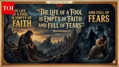 Mahabharata's Wisdom on Fear: Ancient Epic's Quote Reveals Modern Truths