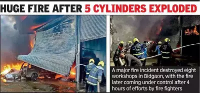 Major Fire Engulfs Eight Warehouses in Nagpur, Causing Lakhs in Damage