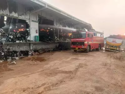 Major Fire Rages for Over 12 Hours at Hyderabad Cotton Godown, No Casualties Reported