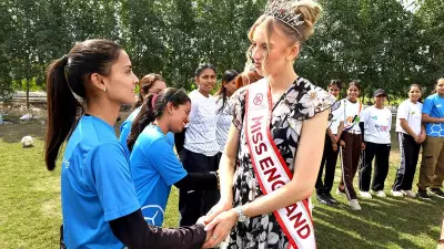 Miss England 2026 Inspires Young Girls at Jalandhar Football Club