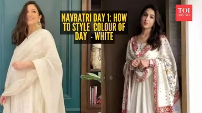 Navratri Day 1 Fashion: How to Style White Outfits for a Stunning Look