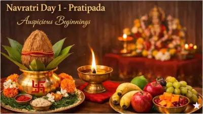 Navratri Day 1: Pratipada Rituals, Kalash Sthapana, and Akhand Deepak Guide