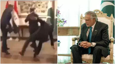 Pakistan Deputy PM Ishaq Dar Stumbles at Diplomatic Event in Islamabad